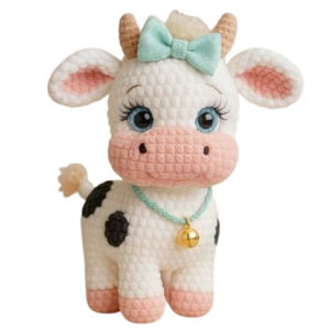 Vaquinha Fofa em amigurumi